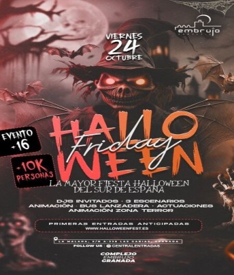 24 OCTUBRE - HALLOWEEN NIGHT FESTIVAL +16 - Complejo Embrujo Granada