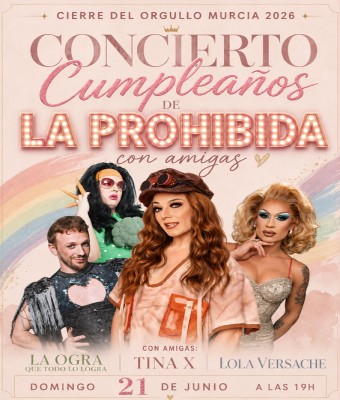 Concierto Cumpleaños de La Prohibida con amigas en Murcia