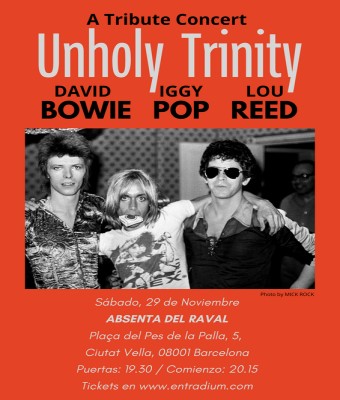 TRIBUTO A BOWIE, IGGY & LOU en Barcelona