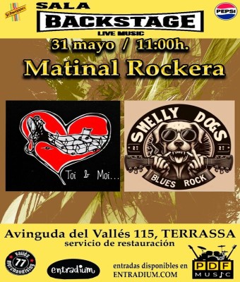 Matinal Rockera con Toi & Moi y Smelly Dogs en Barcelona