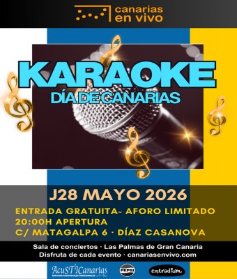 Dr. Karaoke, Día de Canarias en Canarias en Vivo-karaoke en Las Palmas en Palmas, Las