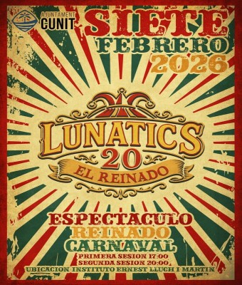 Gala dels Reis del Carnaval - Lunàtics 17h  en Tarragona