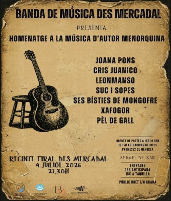 Banda de Música des Mercadal - Homenatge a la cançó d'autor menorquina en Balears, Illes