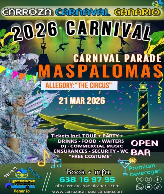 Maspalomas Carnival 2026 – Float Parade Tickets en Palmas, Las