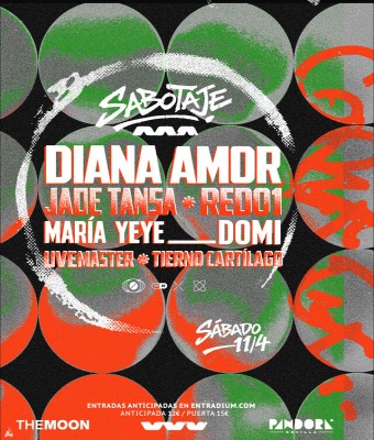 SABOTAJE: Diana Amor + Jade Tansa + RED01 + Domi + María Yeye + Uvemaster + Tierno Cartílago en Sevilla