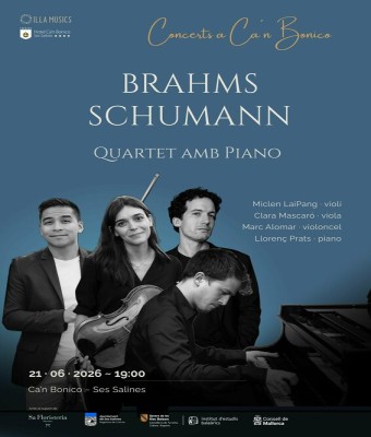 BRAHMS SCHUMANN Quartet amb Piano  en Balears, Illes