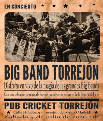 Concierto Big Band Torrejón en Pub Cricket en Madrid
