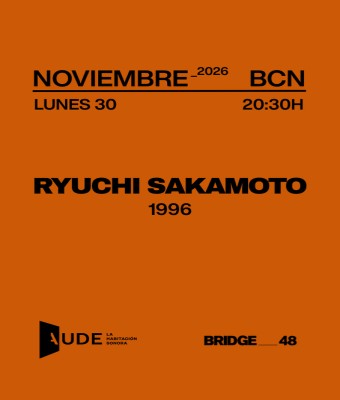 Ryuichi Sakamoto, 1996 · AUDE: La Habitación Sonora en Barcelona