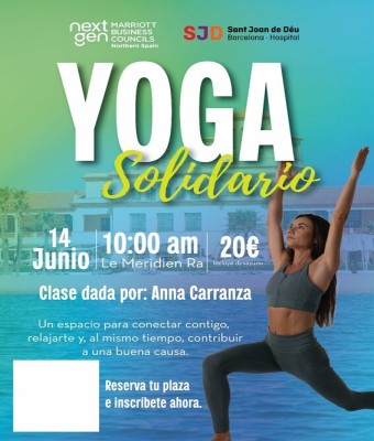 Clase solidaria de Yoga - Hotel RA en Tarragona