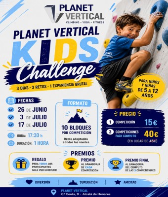 Planet Vertical Kids Challenge en Madrid