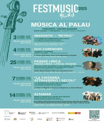 FestMusic Mallorca - Música al Palau Can Vivot - Gala Lírica DIA MUNDIAL DE L’ÒPERA en Balears, Illes