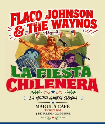Flaco Johnson & The Waynos Showcase Full Cumbia en Barcelona