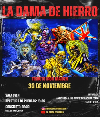 La Dama de Hierro - Tributo Iron Maiden en Sevilla