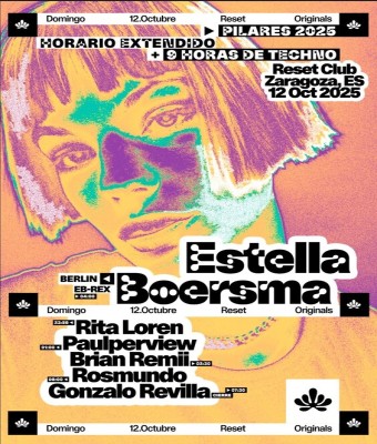 Pilares’25 - ResetOriginals presenta: ESTELLA BOERSMA (Berlín) en Zaragoza