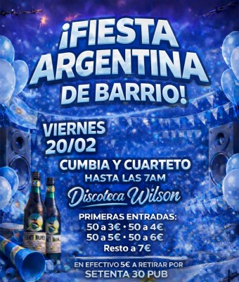 FIESTA ARGENTINA - Cumbia & Cuarteto en Alicante/Alacant