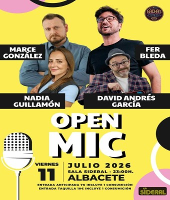 OPEN MIC en Sala Sideral de Albacete