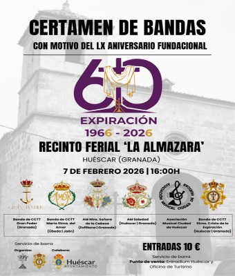 CERTAMEN DE BANDAS - EXPIRACIÓN 1966 - 2026 en Granada