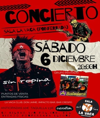 Sin Propina + A Batedera en Sala La Vaca en León