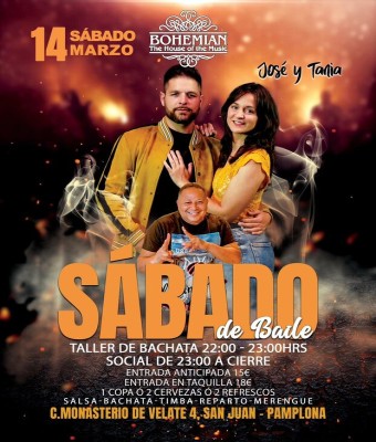 SÁBADO 14/3/26 Sábado de baile en Navarra