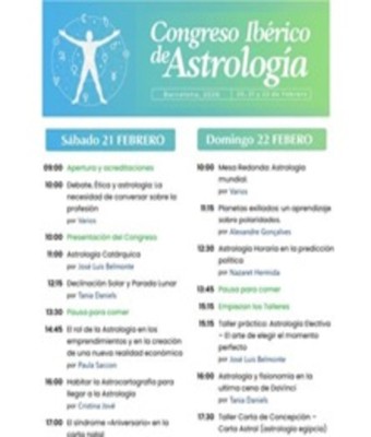 41 Congreso Ibérico de Astrología en BARCELONA