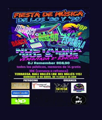 2º VERMUTADA REMEMBER - NOSTALGIA '80s & '90s en Barcelona