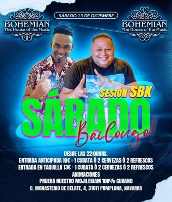 Sábado 13/12/2025 Sábado Bailongo en Navarra