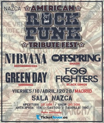 Festival de Tributos AMERICAN ROCK PUNK (Madrid)