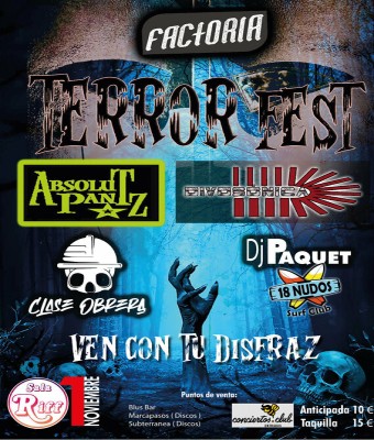 Terror Fest: Absolut Pantz + Divosónica + Clase Obrera en Granada