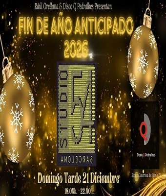 Raúl Orellana y Disco Q Pedralbes FIN DE AÑO ANTICIPADO 2026 en Barcelona