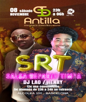 ANTILLA SALSA BARCELONA - SÁBADO 8 NOVIEMBRE