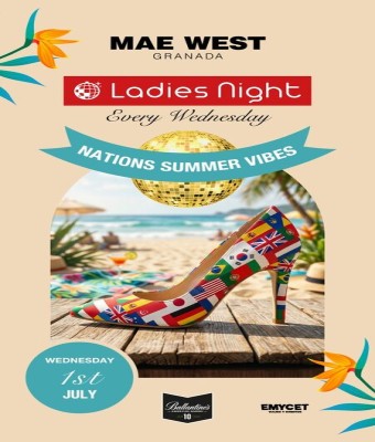 Discoteca Mae West Granada - Miércoles 1 Julio de Ladies Night