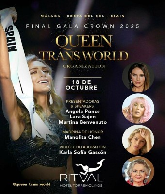 Gala Queen T World 2025 en Málaga