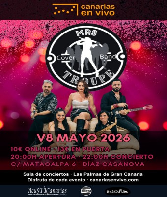 MRS TROUPE EN CANARIAS EN VIVO - CONCIERTO EN LAS PALMAS en Palmas, Las