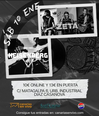 Zeta + Heisenberg en Canarias en Vivo en Palmas, Las