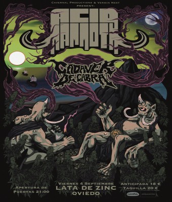[04/SEP OVIEDO] ACID MAMMOTH (GR) + CADAVER DE CABRA (SP) en Asturias