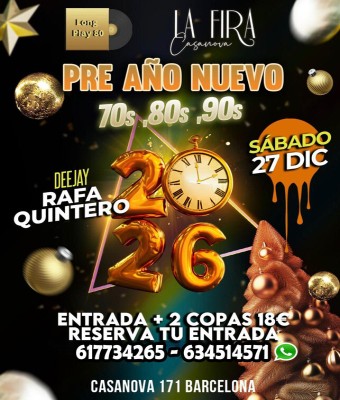 Tardeo 70s 80s 90s Pre Año Nuevo  en Barcelona