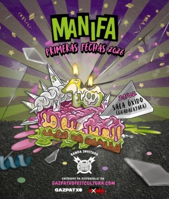 Manifa (+ Serán Cenizas) | Guadalajara | Sala Óxido | 10 aniversario Cristales Rotos