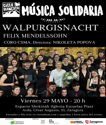 CICLO MONCAYO MÚSICA SOLIDARIA WALPURGISNACHT en Zaragoza