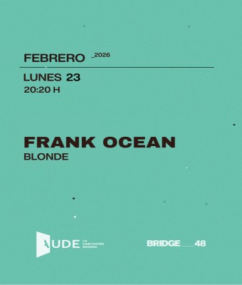 FRANK OCEAN · BLOND: SESIÓN DE ESCUCHA en Barcelona