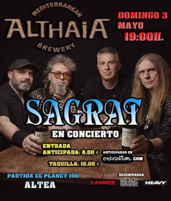 TARDEO ROCKERO CON ''SAGRAT'' en Alicante/Alacant