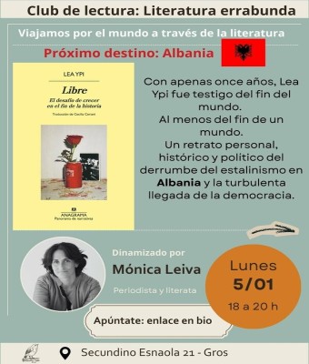 Club de lectura: Literatura errabunda - Lunes 5/01 en Gipuzkoa
