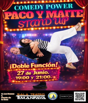 Paco & Maite - Stand Up Comedy Power!, en la Sala Timanfaya en Santa Cruz de Tenerife