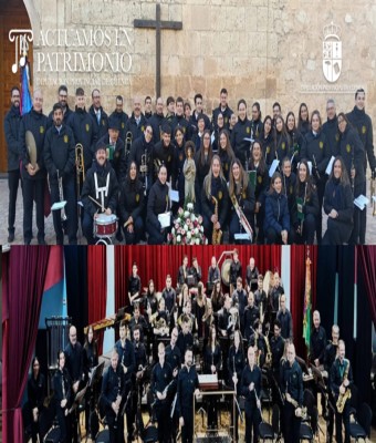 Agrupación musical Inestense y Unión musical Villamayorense en Cuenca