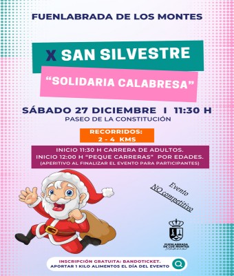 X SAN SILVESTRE SOLIDARIA CALABRESA. en Badajoz
