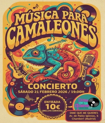 Música para camaleones en Madrid