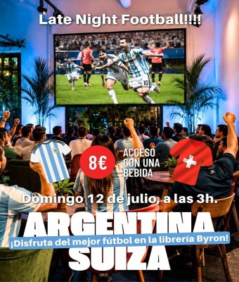 Argentina vs. Suiza. Late Night Football ¡Cuartos de final Mundial 2026! en Barcelona