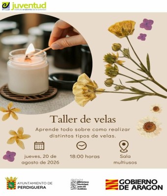 PERDIGUERA: TALLER DE VELAS en Zaragoza