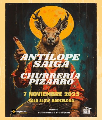 Antílope Saiga + Churrería Pizarro en Barcelona