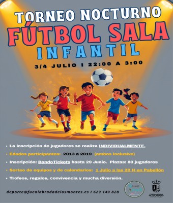 TORNEO NOCTURNO FUTSAL INFATIL en Badajoz