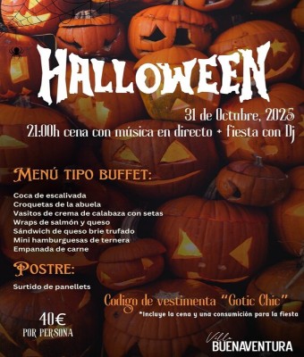CENA Y MÚSICA EN DIRECTO HALLOWEEN 2025 en Tarragona